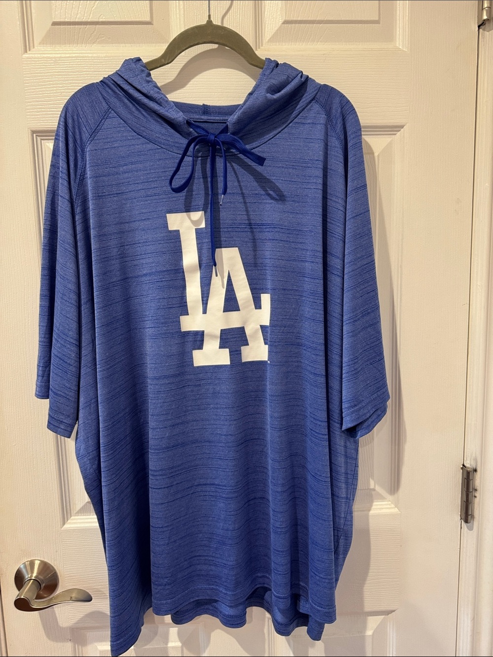 LA Logo Blue Hooded Pullover 3xl